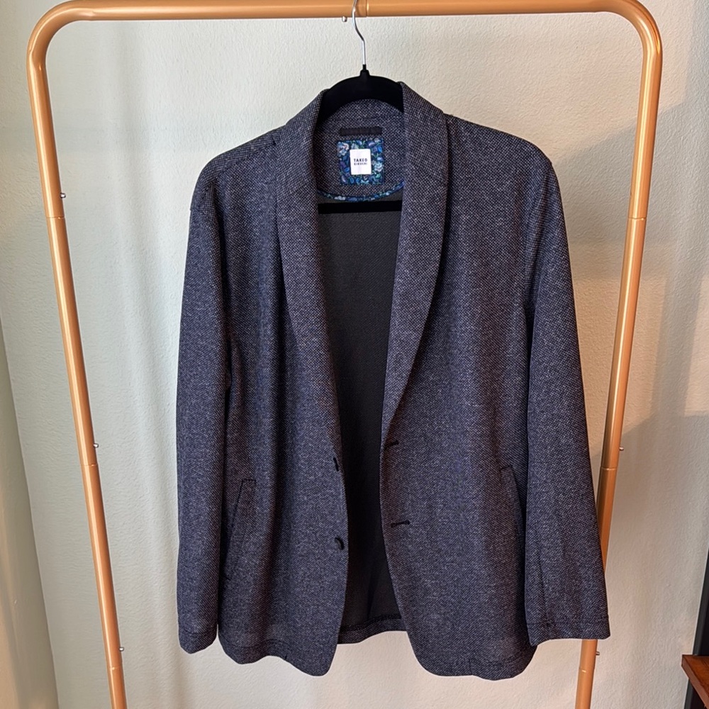 Takeo Kikuchi Men's Navy Blazer
